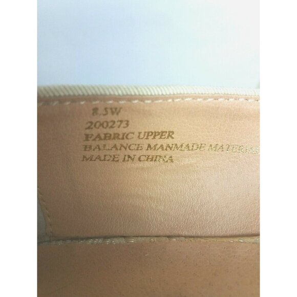 Elegant Slip-On Brocade Flats Slippers Ballet Size 8.5 Embellishment Gold Silver - Picture 8 of 10